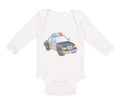 Long Sleeve Bodysuit Baby Police Car Little Boy & Girl Clothes Cotton