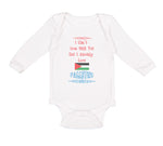 Long Sleeve Bodysuit Baby I Can T Even Walk Yet but I Already Love Palestine - Cute Rascals