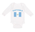 Long Sleeve Bodysuit Baby Guatemala Country Flag Baby Boy & Girl Clothes Cotton