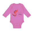 Long Sleeve Bodysuit Baby Funny Shrimp Saying Lil Shrimp Seafood Cotton