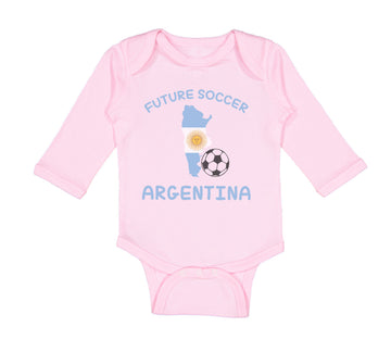 Long Sleeve Bodysuit Baby Future Soccer Player Argentina Boy & Girl Clothes