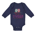 Long Sleeve Bodysuit Baby Yes! We'Re Twins No We Are Not Identical Cotton