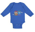 Long Sleeve Bodysuit Baby Peanut Butter - Jelly Boy & Girl Clothes Cotton