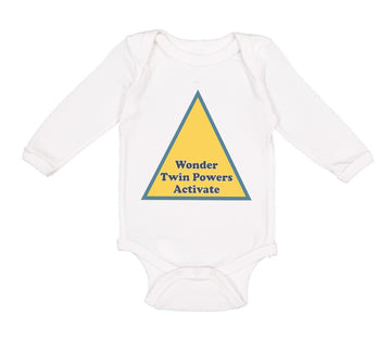 Long Sleeve Bodysuit Baby Wonder Twin Powers Activate Boy & Girl Clothes Cotton