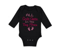 Long Sleeve Bodysuit Baby All Gods Grace in This Tiny Face Christian Jesus God