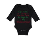 Long Sleeve Bodysuit Baby If You Think I'M A Stud You Should See My Godfather