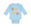 Long Sleeve Bodysuit Baby 2 Dads Are Better than 1 Gay Dad Father's Day Cotton