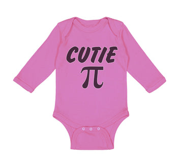 Long Sleeve Bodysuit Baby Cutie Pi Geek Nerd Math Style A Boy & Girl Clothes