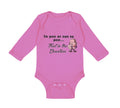 Long Sleeve Bodysuit Baby Pee Or Not Pee... That Question Funny Humor Cotton