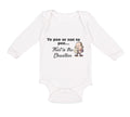 Long Sleeve Bodysuit Baby Pee Or Not Pee... That Question Funny Humor Cotton