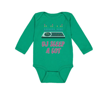 Long Sleeve Bodysuit Baby Dj Sleep A Lot Funny Music Boy & Girl Clothes Cotton