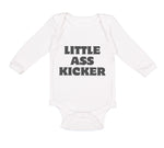 Long Sleeve Bodysuit Baby Little Ass Kicker Funny Humor Style A Cotton