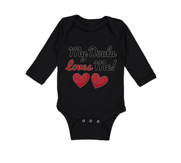 Long Sleeve Bodysuit Baby My Doula Loves Me Boy & Girl Clothes Cotton