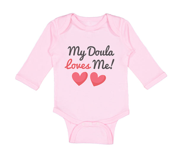 Long Sleeve Bodysuit Baby My Doula Loves Me Boy & Girl Clothes Cotton