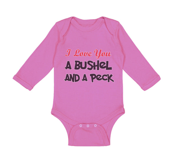 Long Sleeve Bodysuit Baby I Love You A Bushel and A Peck Boy & Girl Clothes