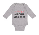 Long Sleeve Bodysuit Baby I Love You A Bushel and A Peck Boy & Girl Clothes