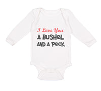 Long Sleeve Bodysuit Baby I Love You A Bushel and A Peck Boy & Girl Clothes