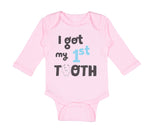 Long Sleeve Bodysuit Baby I Got My First Tooth Funny Humor Style C Cotton