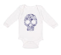 Long Sleeve Bodysuit Baby Skull Halloween Funny Humor Style A Boy & Girl Clothes