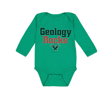 Long Sleeve Bodysuit Baby Geology Rocks Teacher School Education Cotton