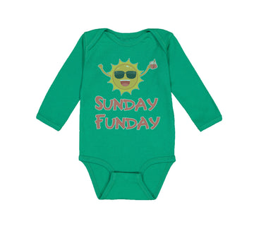 Long Sleeve Bodysuit Baby Sunday Funday Funny Humor Boy & Girl Clothes Cotton