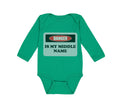 Long Sleeve Bodysuit Baby Danger Is My Middle Name Funny Humor Style B Cotton