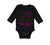 Long Sleeve Bodysuit Baby When God Made Me He Said Ta-Da Funny Humor B Cotton