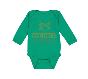 Long Sleeve Bodysuit Baby Drummer in Training Boy & Girl Clothes Cotton