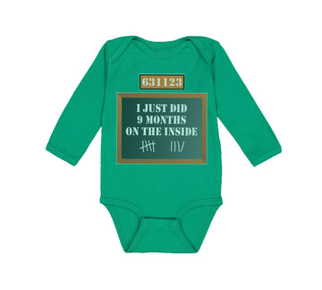 Long Sleeve Bodysuit Baby I Just Did 9 Months on The Inside Boy & Girl Clothes