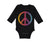 Long Sleeve Bodysuit Baby Peace Sign Funny Humor Style A Boy & Girl Clothes