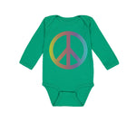 Long Sleeve Bodysuit Baby Peace Sign Funny Humor Style A Boy & Girl Clothes