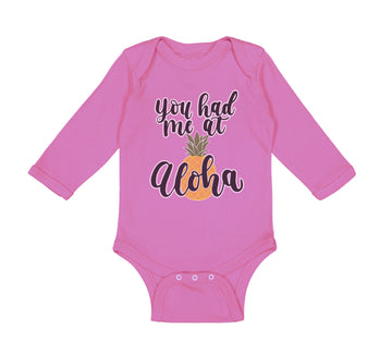 Long Sleeve Bodysuit Baby You Had Me at Aloha Hawaii Boy & Girl Clothes Cotton