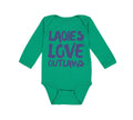 Long Sleeve Bodysuit Baby Ladies Love Outlaws Funny Humor Boy & Girl Clothes