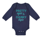 Long Sleeve Bodysuit Baby Pretty Eyes and Chunky Thighs Funny Boy & Girl Clothes