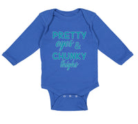 Long Sleeve Bodysuit Baby Pretty Eyes and Chunky Thighs Funny Boy & Girl Clothes