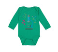 Long Sleeve Bodysuit Baby Science Geek Teacher School Education Cotton