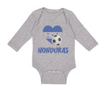 Long Sleeve Bodysuit Baby Honduran Soccer Honduras Football Football Cotton - Cute Rascals