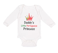 Long Sleeve Bodysuit Baby Daddy's Little Portuguese Princess Boy & Girl Clothes - Cute Rascals