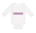 Long Sleeve Bodysuit Baby Merica Forth of July Boy & Girl Clothes Cotton