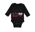 Long Sleeve Bodysuit Baby I Love My Polish Aunt B Boy & Girl Clothes Cotton