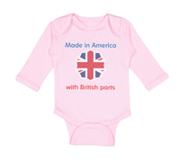 Long Sleeve Bodysuit Baby Made in America with British Parts Funny Style B