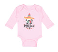 Long Sleeve Bodysuit Baby Mexican Mexico Boy & Girl Clothes Cotton