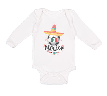 Long Sleeve Bodysuit Baby Mexican Mexico Boy & Girl Clothes Cotton