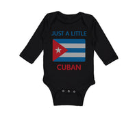 Long Sleeve Bodysuit Baby Just A Little Cuban Boy & Girl Clothes Cotton