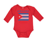 Long Sleeve Bodysuit Baby Just A Little Cuban Boy & Girl Clothes Cotton