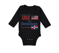 Long Sleeve Bodysuit Baby Made in The Us with Dominican Ingredients Cotton