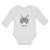 Long Sleeve Bodysuit Baby Staring Cat with Sunglass Boy & Girl Clothes Cotton