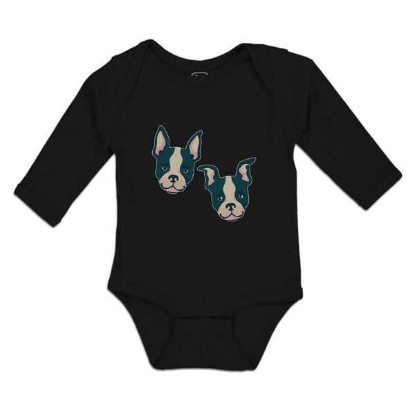 Long Sleeve Bodysuit Baby Cute Dog Buddies Heads and Faces Boy & Girl Clothes - Cute Rascals