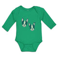 Long Sleeve Bodysuit Baby Cute Dog Buddies Heads and Faces Boy & Girl Clothes