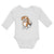 Long Sleeve Bodysuit Baby Cute Little Puppy Dog Love with Toungue out Cotton - Cute Rascals